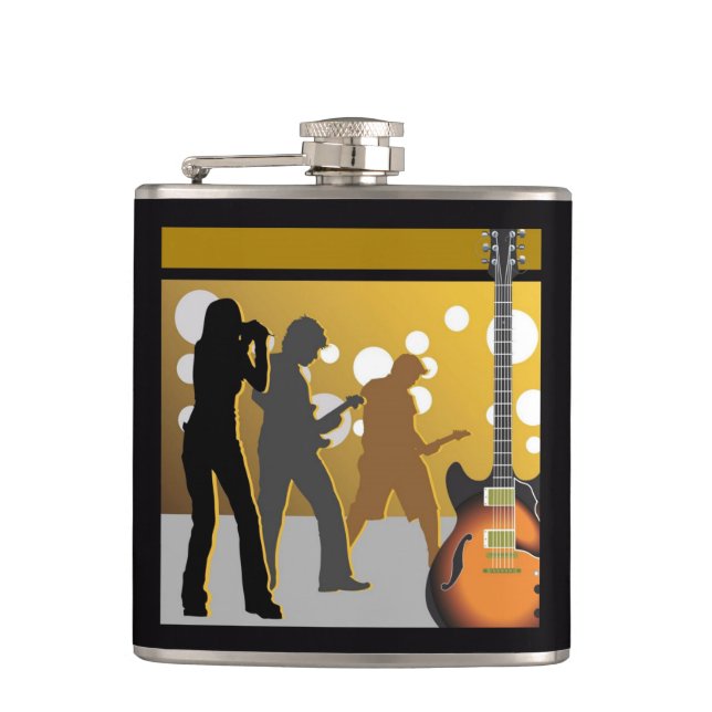 Music Theme Flask, 615 Nashville Flask (Front)