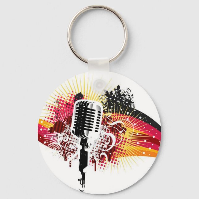 music theme key ring (Front)