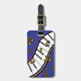 Music Themed Acrylic luggage tag