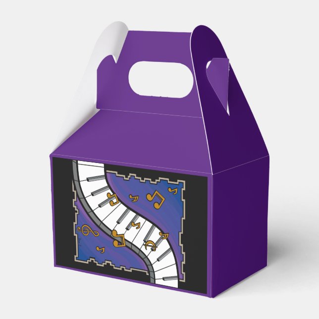 Music themed favour box (Front Side)
