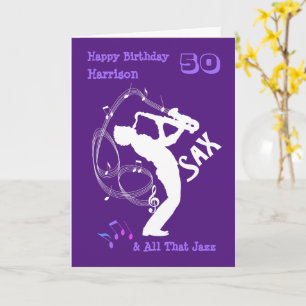 Music Themed Happy Birthday Personalised Card