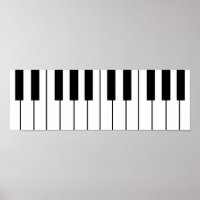 music-themed piano keys