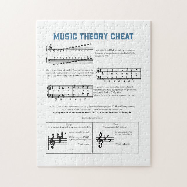 Music Theory Jigsaw Puzzle (Vertical)