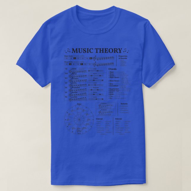Music Theory Musician Music Teacher EDM School  T-Shirt (Design Front)