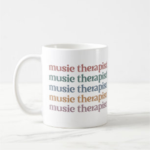 Music Therapist Retro Music Therapy Gifts Coffee Mug