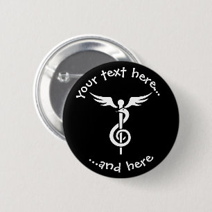Music Therapy 6 Cm Round Badge