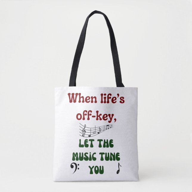 Music Therapy:  Tote Bag (Front)