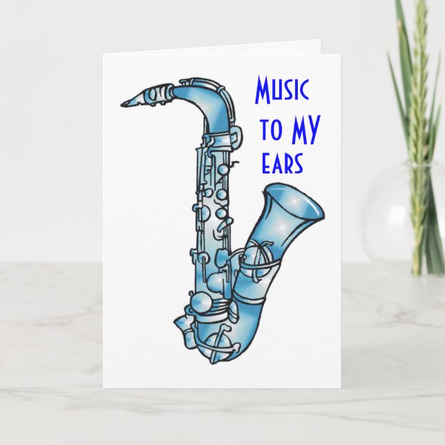 MUSIC TO MY EARS BIRTHDAY CARD (Front)