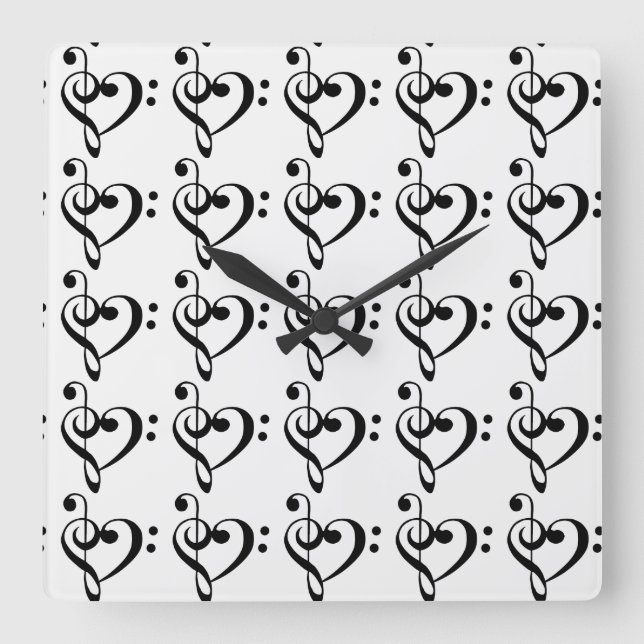 **MUSIC TO MY EARS** MUSICAL NOTES CLOCK (Front)
