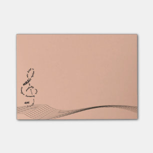 music to my ears sticky notes pad