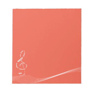 music to my ears - white treble notepad