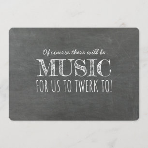 Music to Twerk Funny Bridesmaid Proposal Invitation