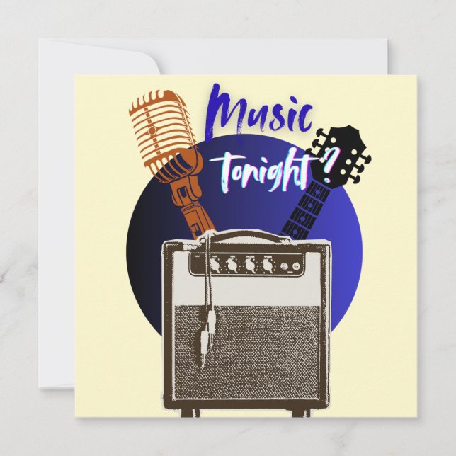 Music Tonight ? Holiday Card (Front)