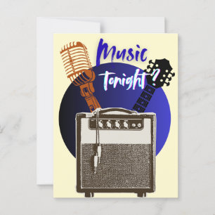 Music Tonight ? Postcard