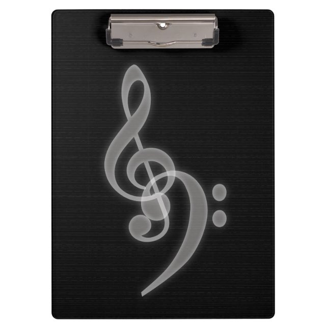 Music - Treble and Bass Clef Clipboard (Front)