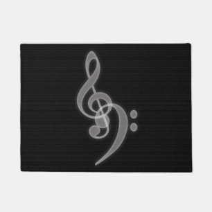 Music - Treble and Bass Clef Doormat