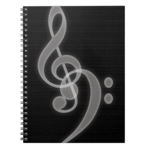 Music - Treble and Bass Clef - Notebook