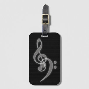 Music - Treble and Bass Clef - Tag with Slot