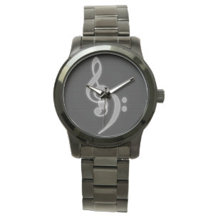 Music - Treble and Bass Clef Watch