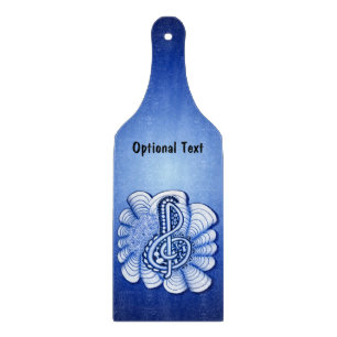 Music Treble Clef Blue Cutting Board