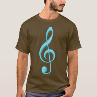 Music Treble Clef Piano Guitar  T-Shirt