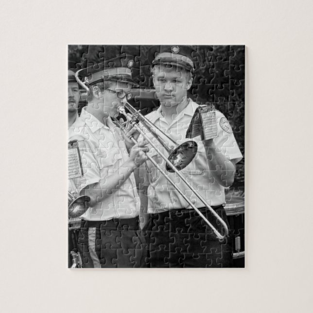Music - Trombone - A helping hand Jigsaw Puzzle (Vertical)