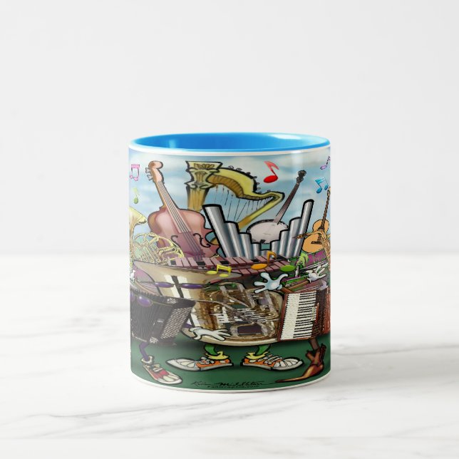 Music Two-Tone Coffee Mug (Center)