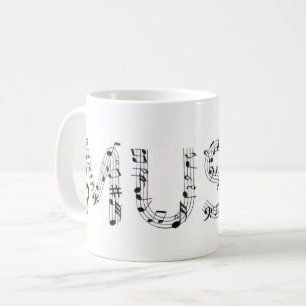 Music Typography Coffee Mug