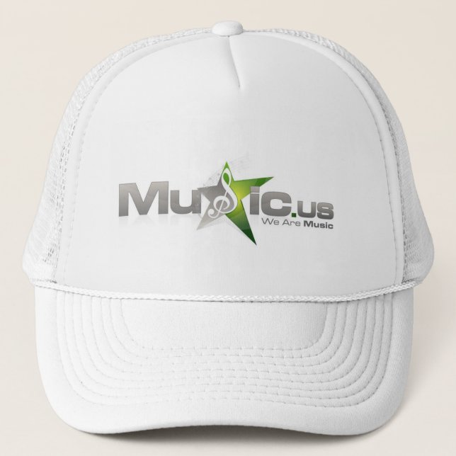 Music.us Hat - White (Front)