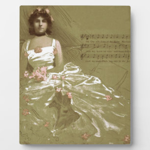music victorian plaque