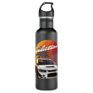 Music Vintage Retro Mitsubishi Evolution Evo Summe 710 Ml Water Bottle