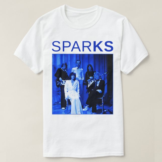 Music Vintage Retro Sparks-Blue Christmas   T-Shirt (Design Front)