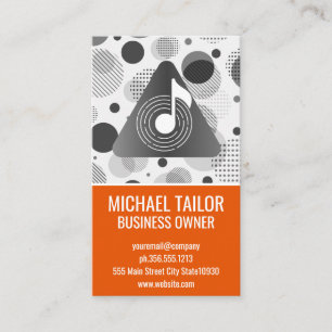 Music Vinyl   Sound Note Business Card
