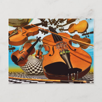 Music Violin Postcard