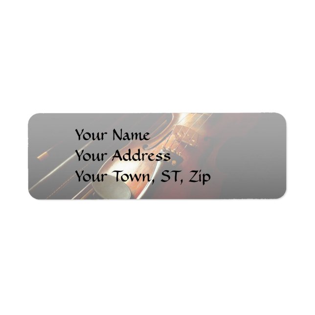 Music - Violin - The classics Return Address Label (Front)