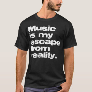 Music Vs Reality retro T-Shirt