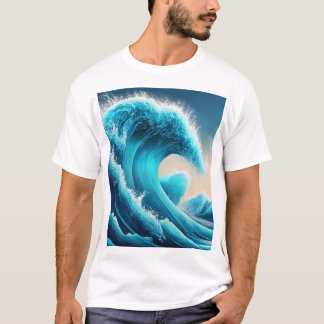Music Wave Ocean Men's Graphic T-Shirt