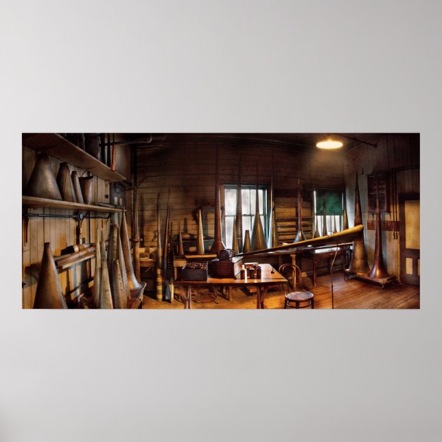 Music - Where the record player was born  PANO Poster (Front)
