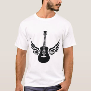 Music Wings Guitar – Artistic Musical Instrument D T-Shirt