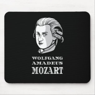Music - Wolfgang Amadeus Mozart Portrait Mouse Pad