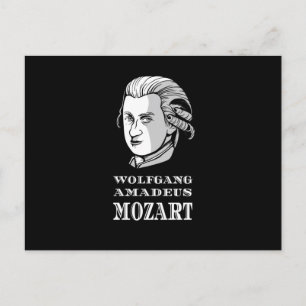 Music - Wolfgang Amadeus Mozart Portrait Postcard