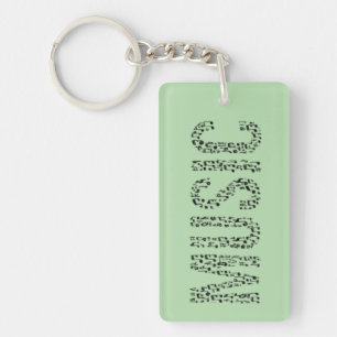 Music Word Key Ring