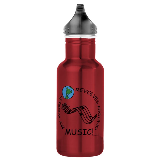 Music - World Revolves Around 532 Ml Water Bottle (Right)