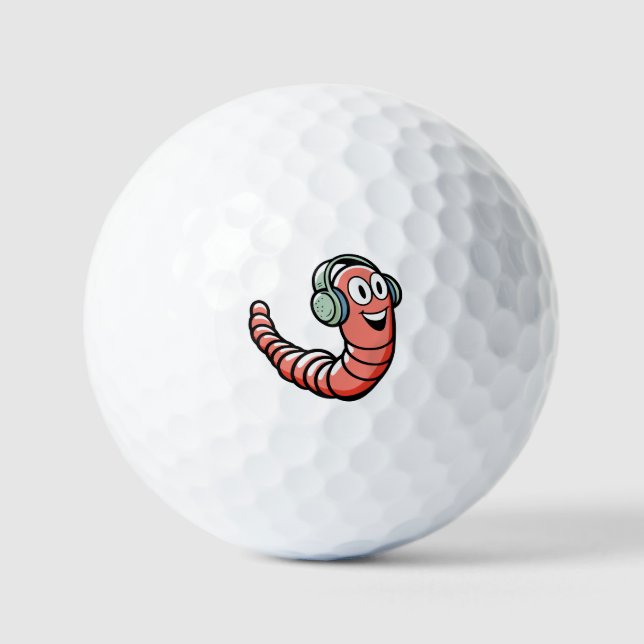 Music Worm Golf Balls (Front)