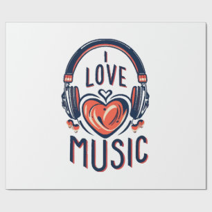 music wrapping paper
