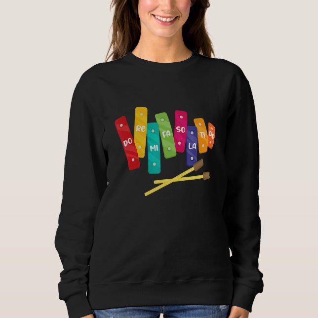 Music Xylophone  Music Sweatshirt (Front)