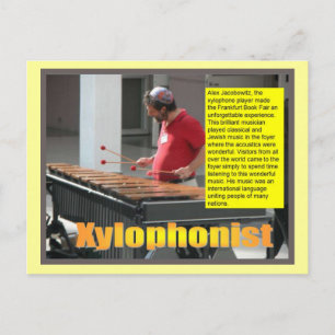Music,  Xylophonist Postcard