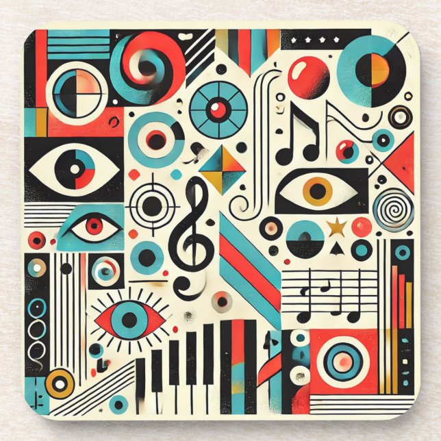 Musical and Artistic Elements Coaster (Front)