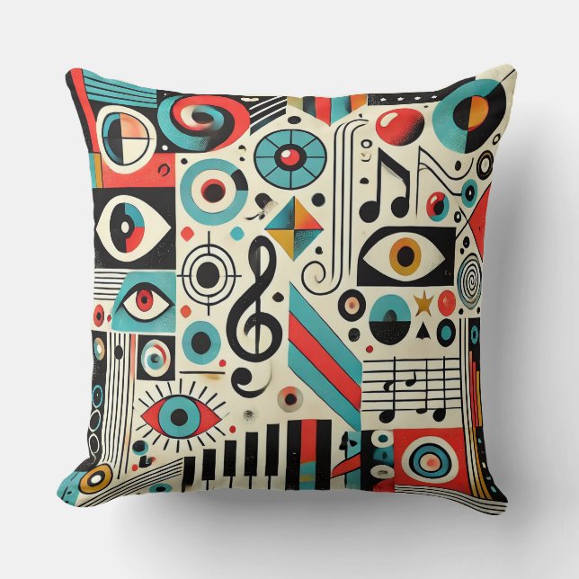 Musical and Artistic Elements Cushion (Front)