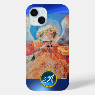 MUSICAL ANGEL , Blue Sapphire Monogram iPhone 15 Case